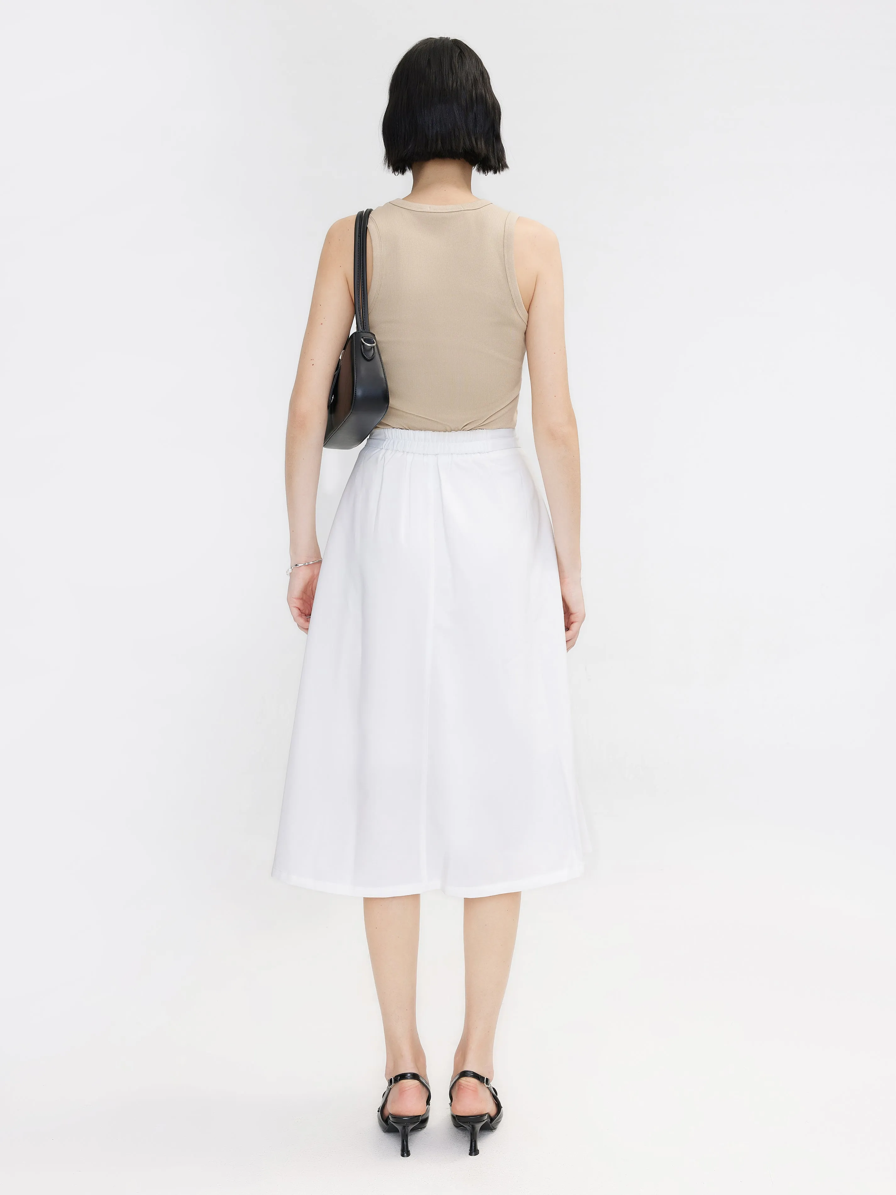 A-line High Waisted Skirt
