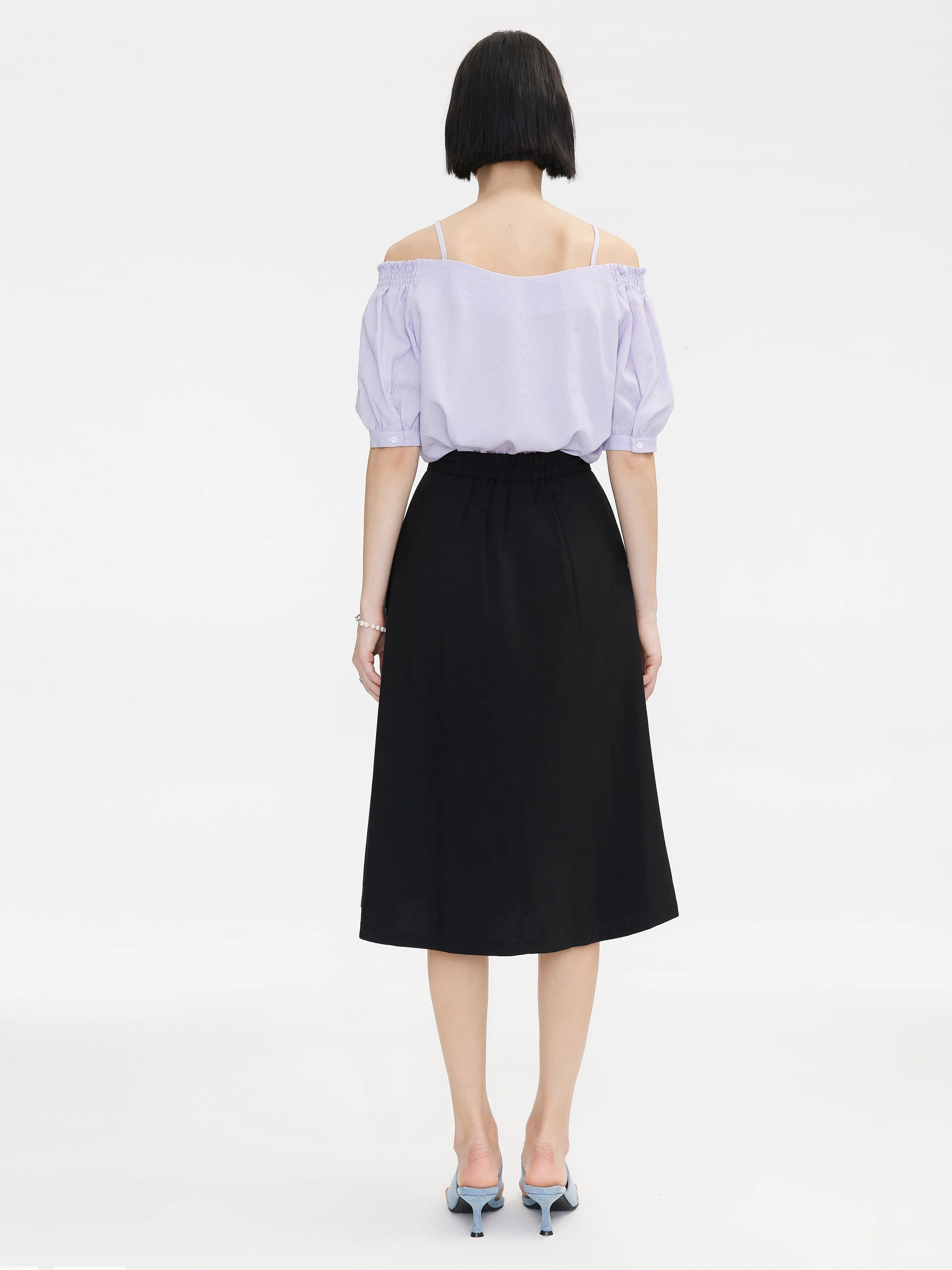 A-line High Waisted Skirt