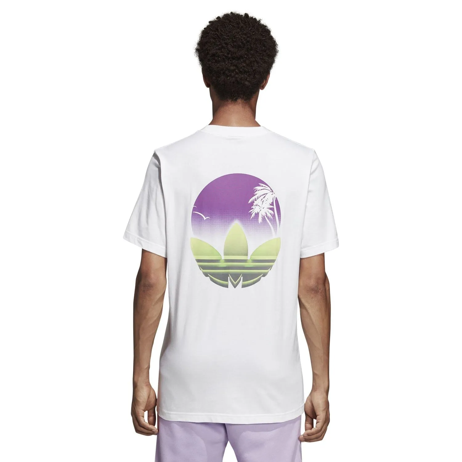 adidas Originals Tropical Graphic T Shirt - White