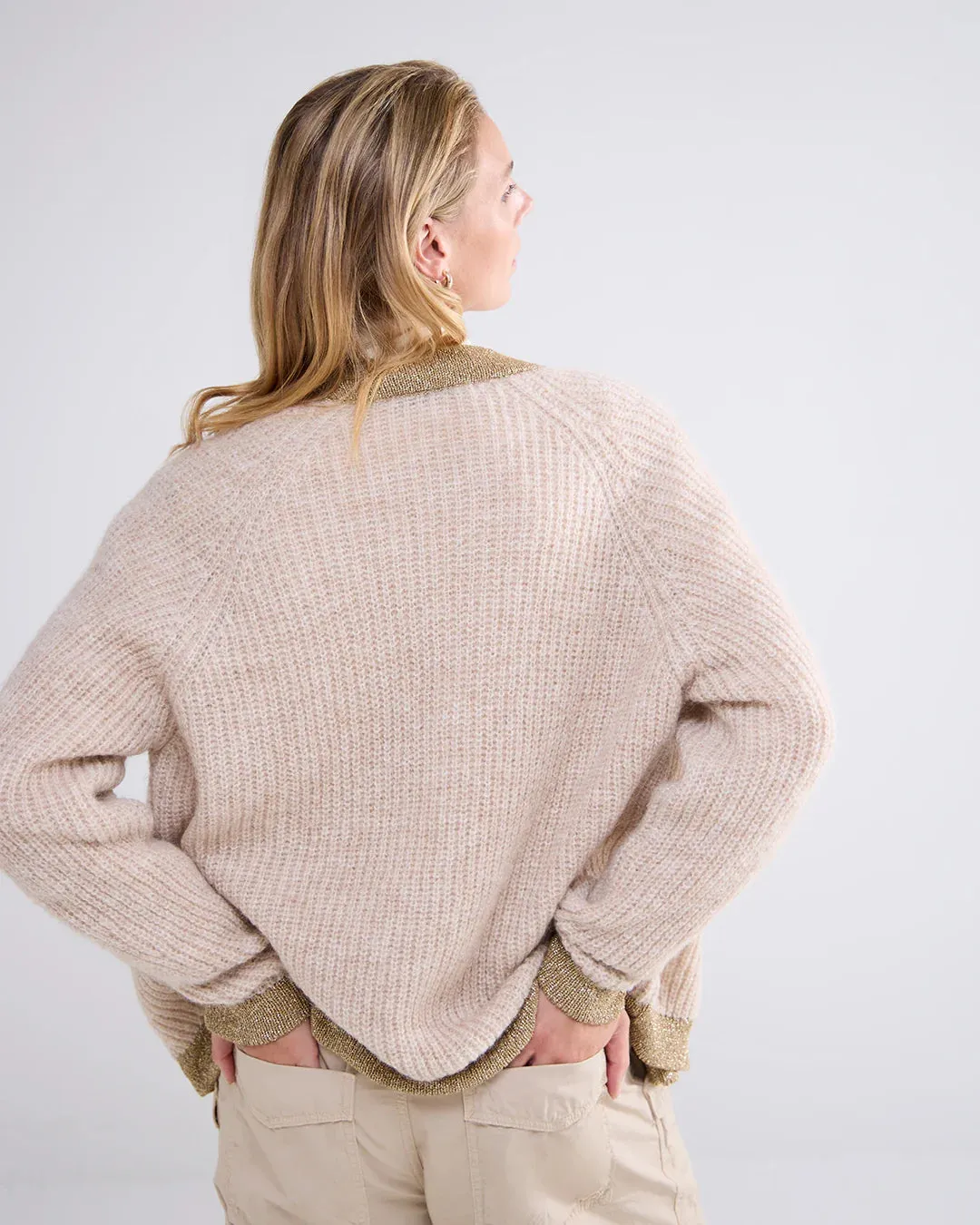Alpaca Blend Cardi - Ivory