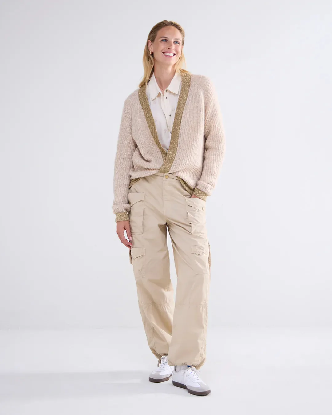 Alpaca Blend Cardi - Ivory