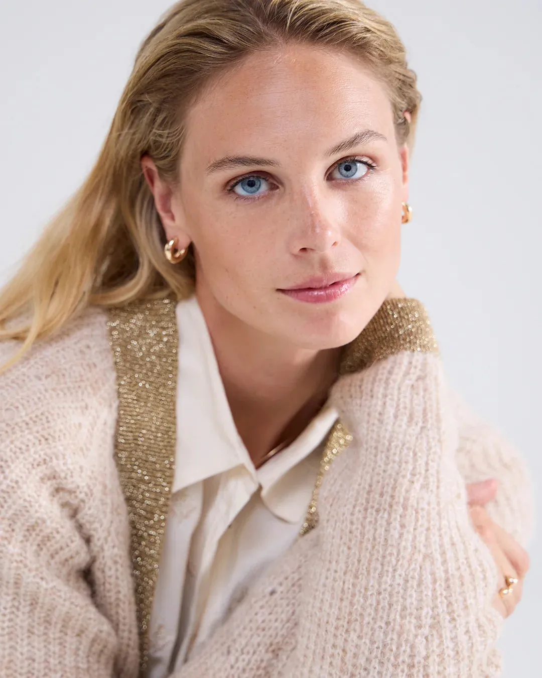 Alpaca Blend Cardi - Ivory