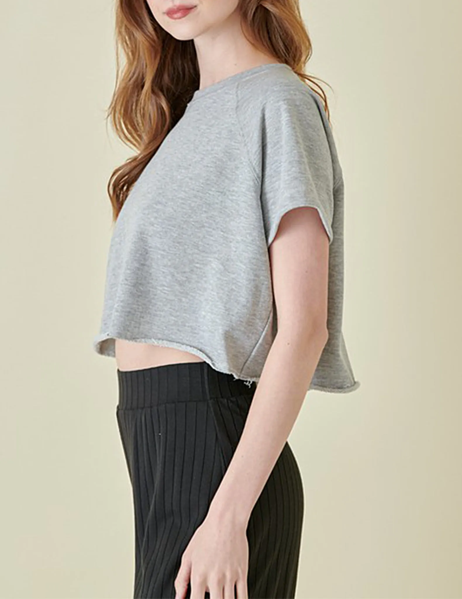 Annalise French Terry Raglan Boxy Top
