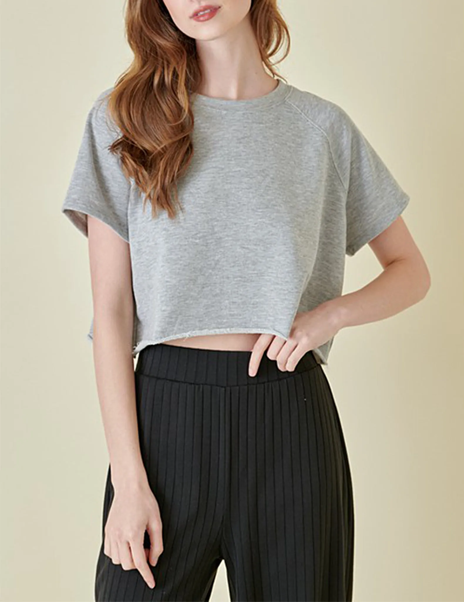Annalise French Terry Raglan Boxy Top