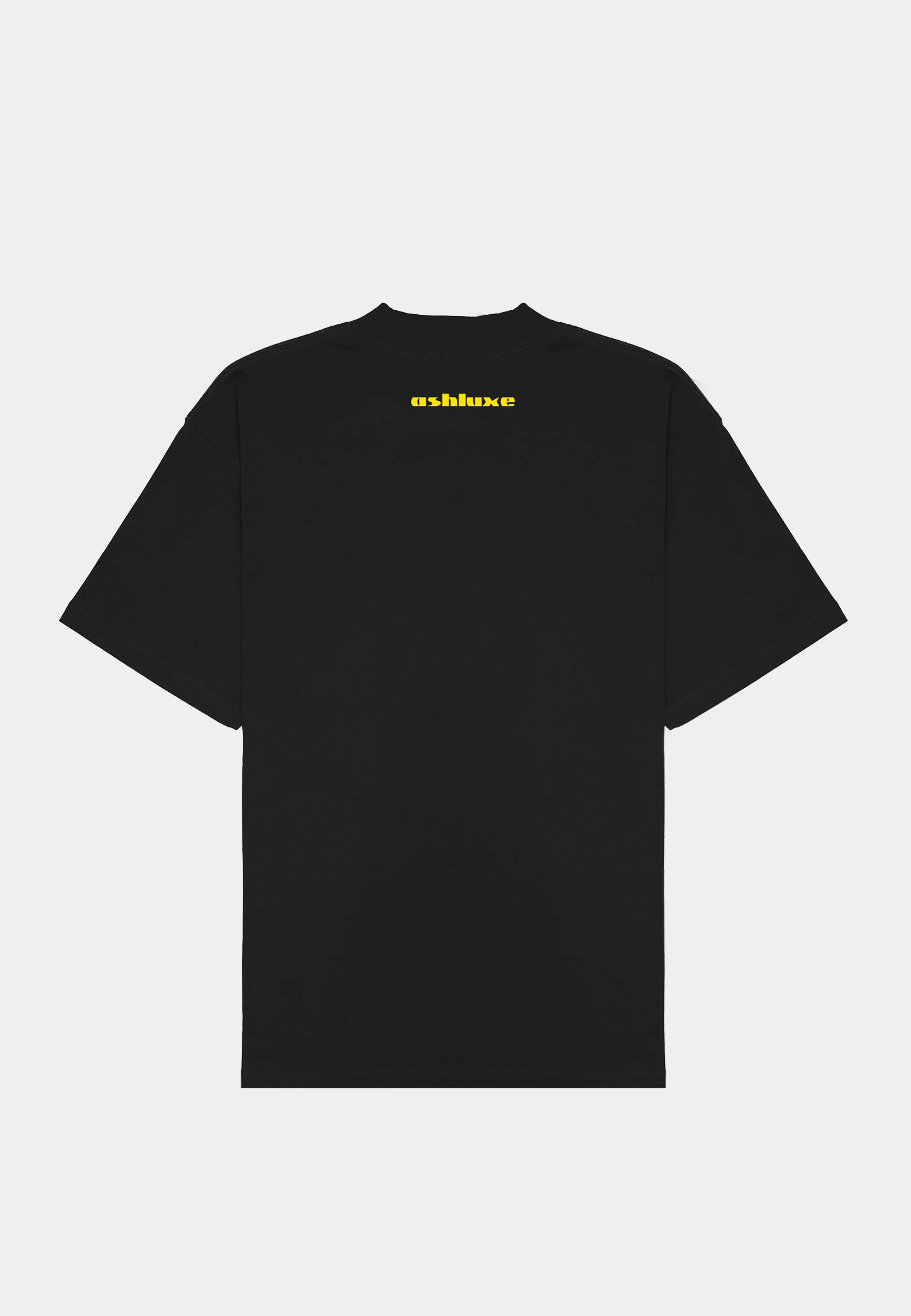 ASHLUXE Logo Blank High neck T-shirt Black