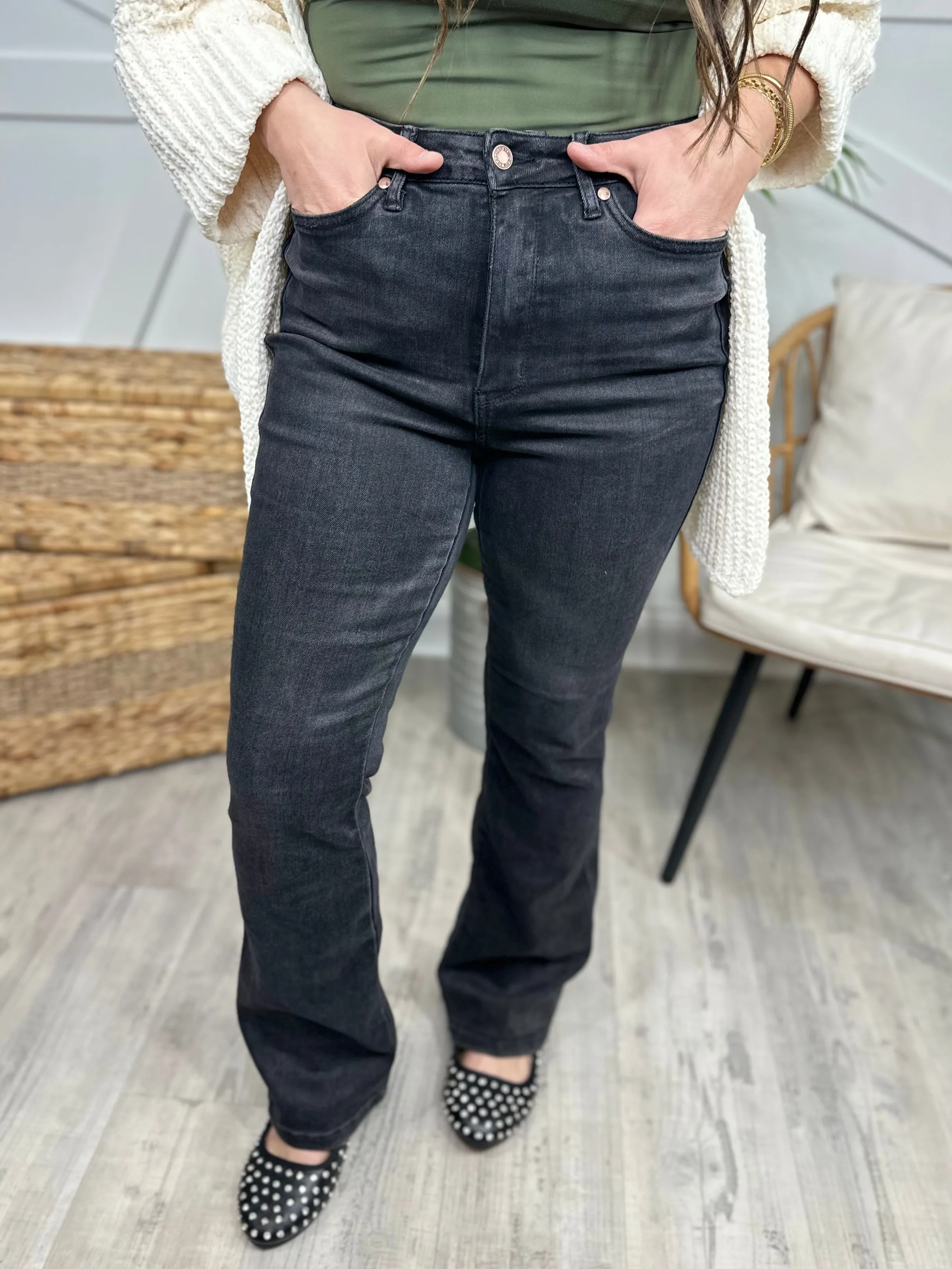 Bad Habit Tummy Control Bootcut by Judy Blue - Short