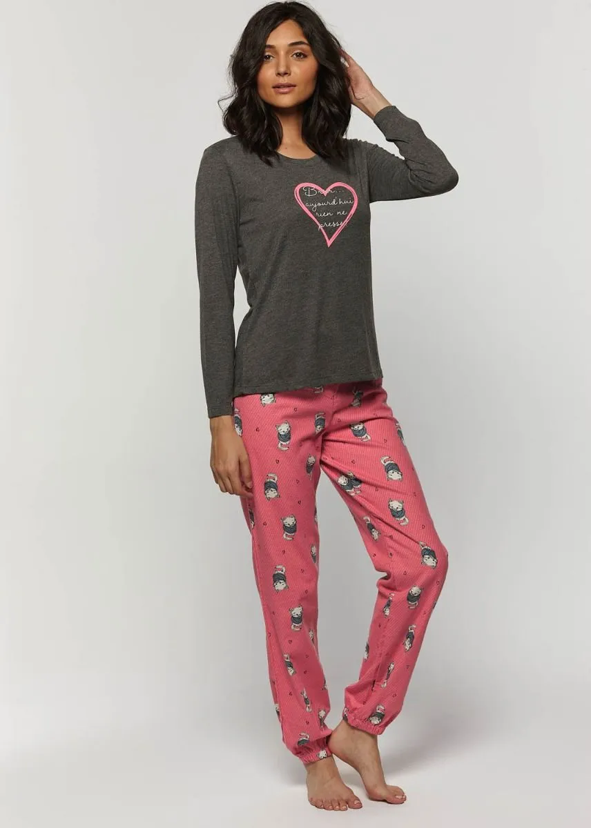 Cotton Flannel Jogger Pajama Set