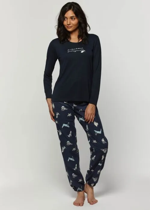 Cotton Flannel Jogger Pajama Set