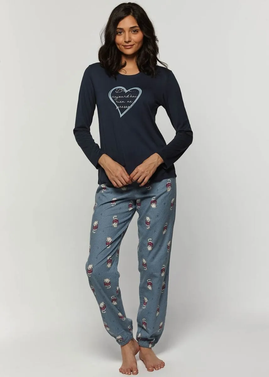 Cotton Flannel Jogger Pajama Set