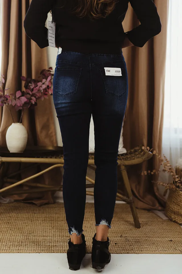 Denim Ankle Joggers