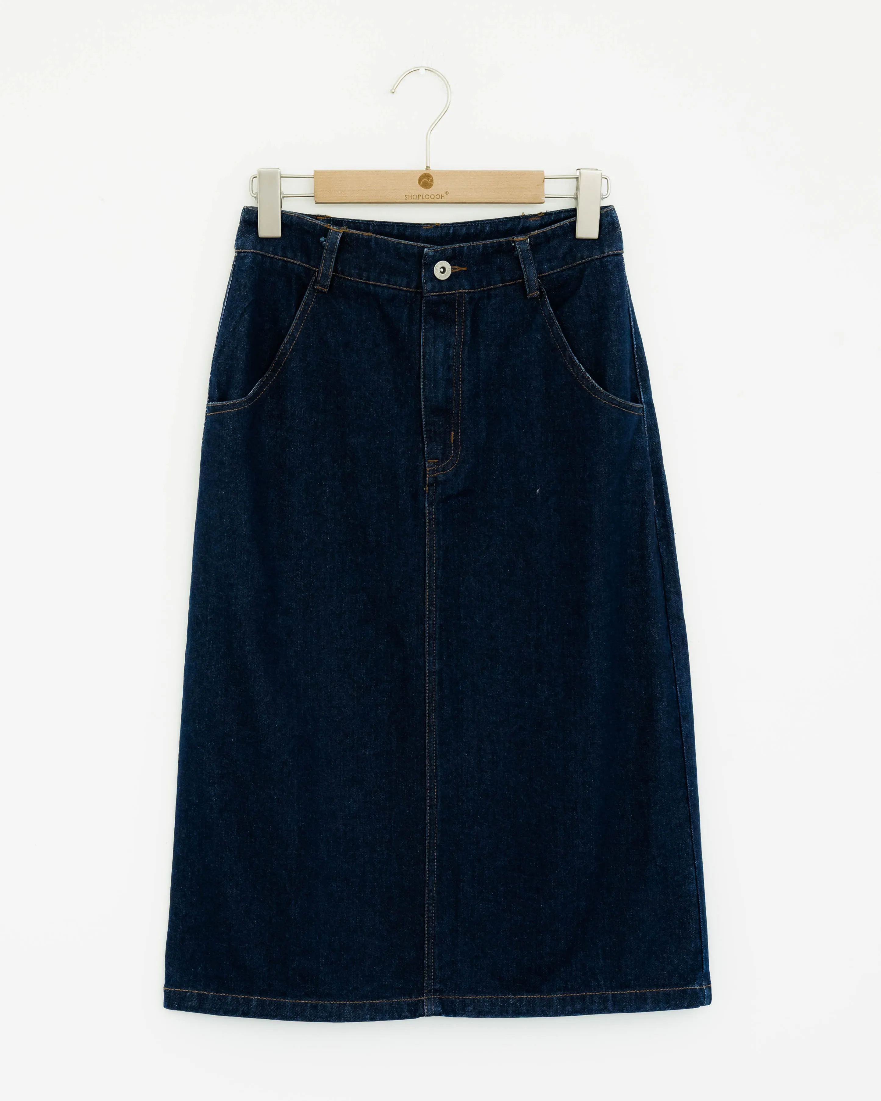Denim Pencil Skirt (Denim)
