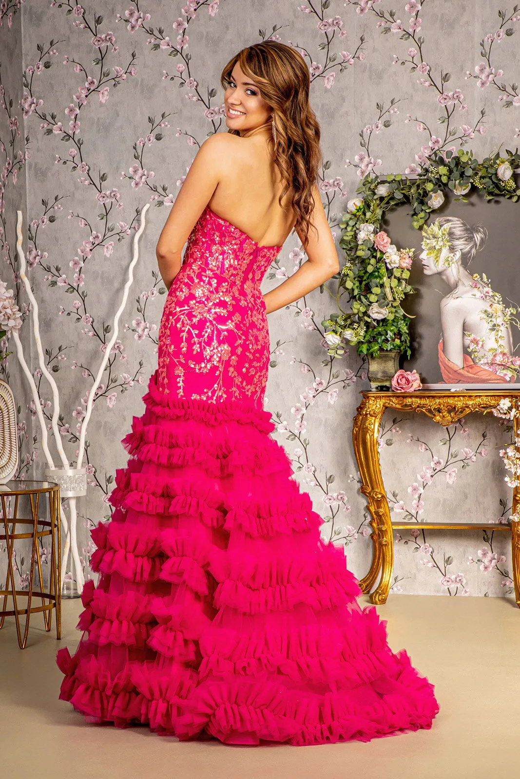 GLS BY GLORIA GL3315 Sweetheart Trumpet Evening Dress