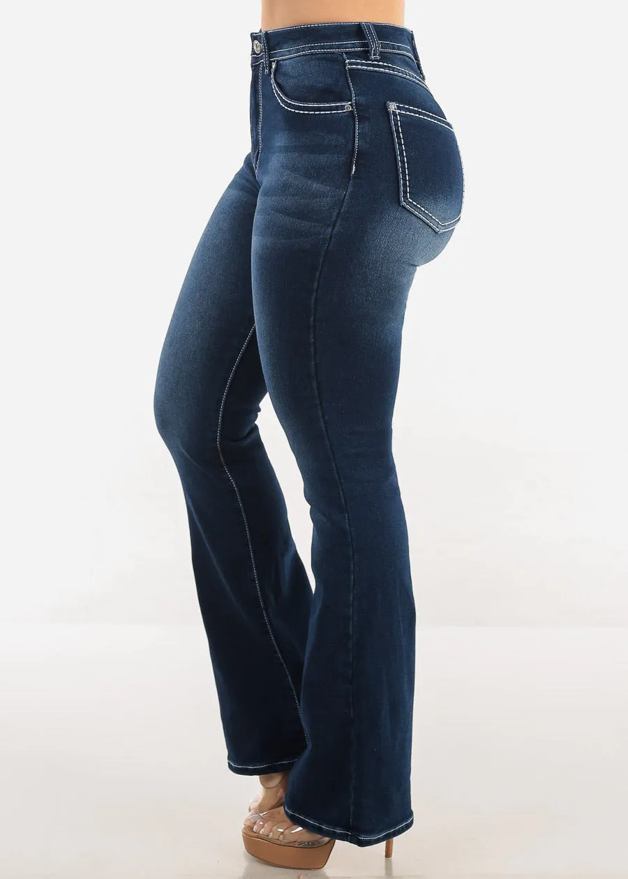 High Waisted Dark Wash Bootcut Jeans