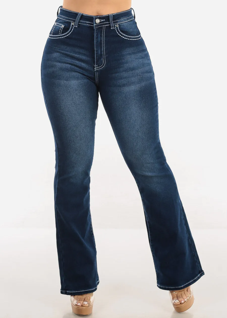 High Waisted Dark Wash Bootcut Jeans