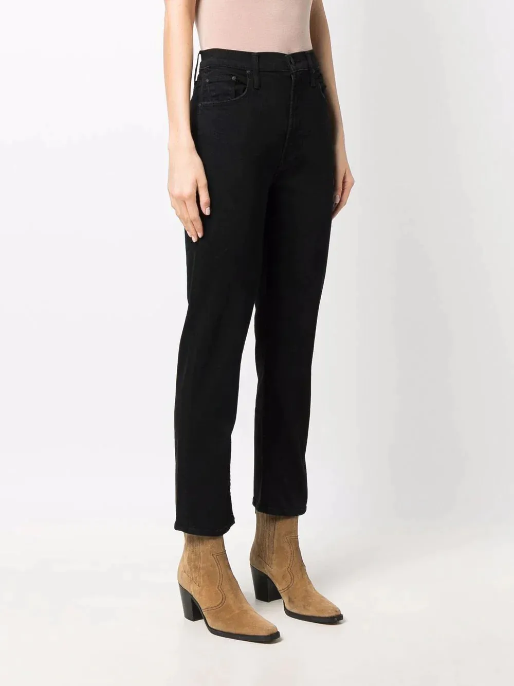 High Waisted Rider Ankle Jeans