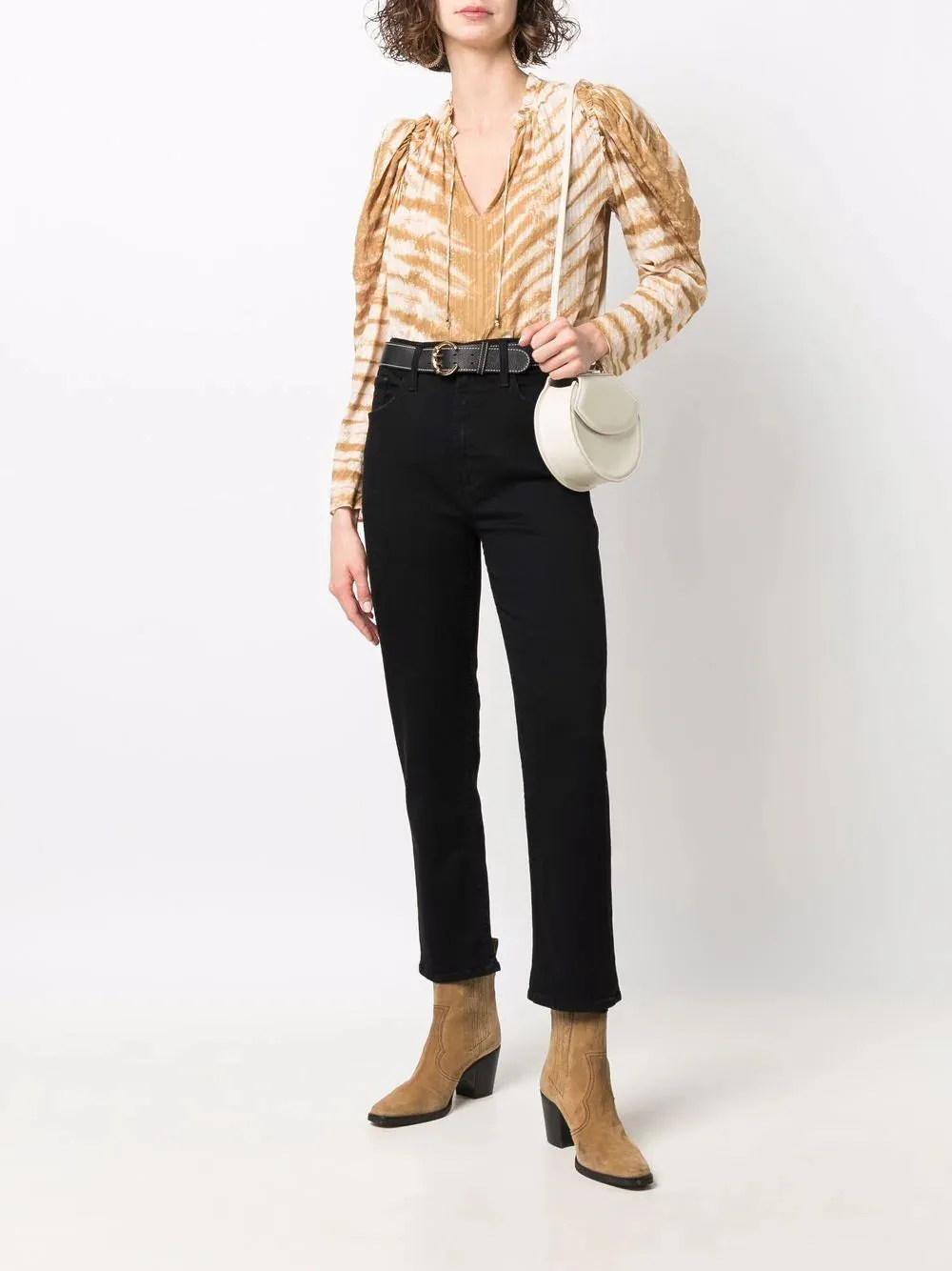 High Waisted Rider Ankle Jeans