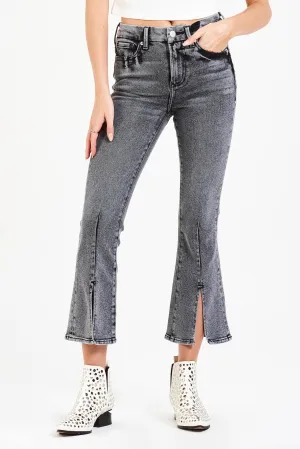 JEANNE SUPER HIGH RISE CROPPED FLARE JEANS STANFORD
