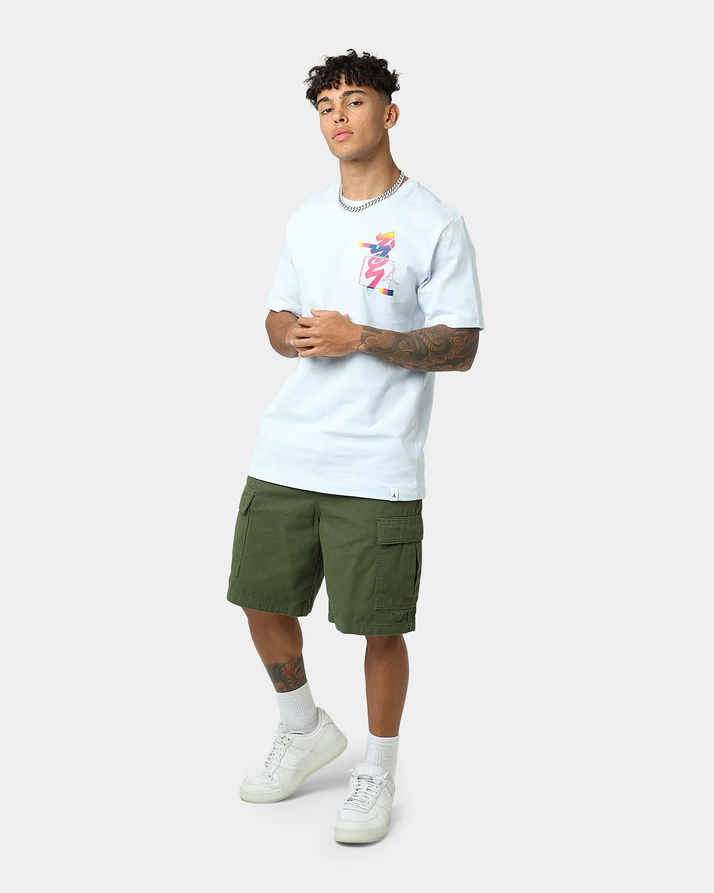 Jordan Zion Seasonal T-Shirt Half Blue