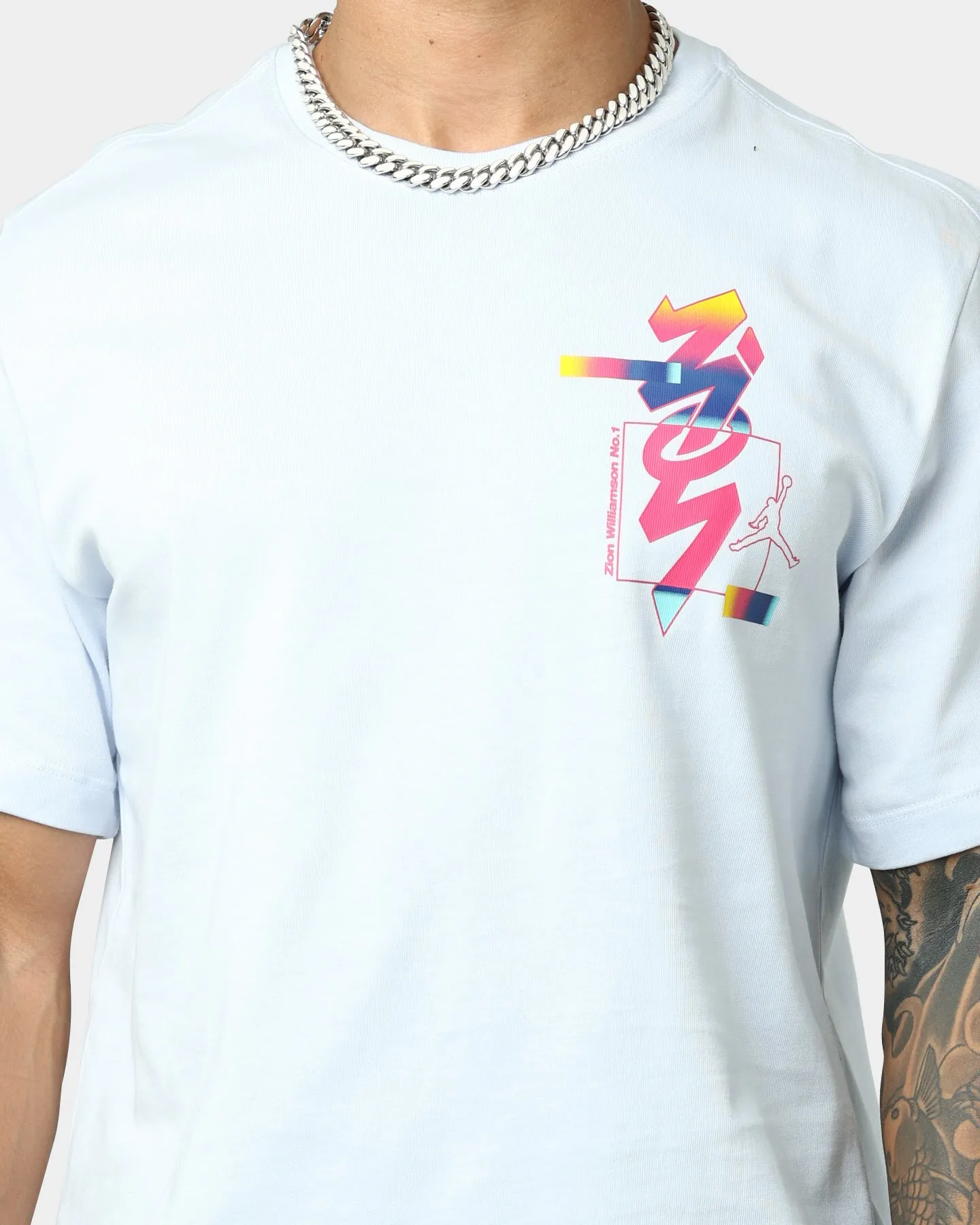 Jordan Zion Seasonal T-Shirt Half Blue
