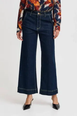 Komma B Young Wide Leg Cropped Jeans