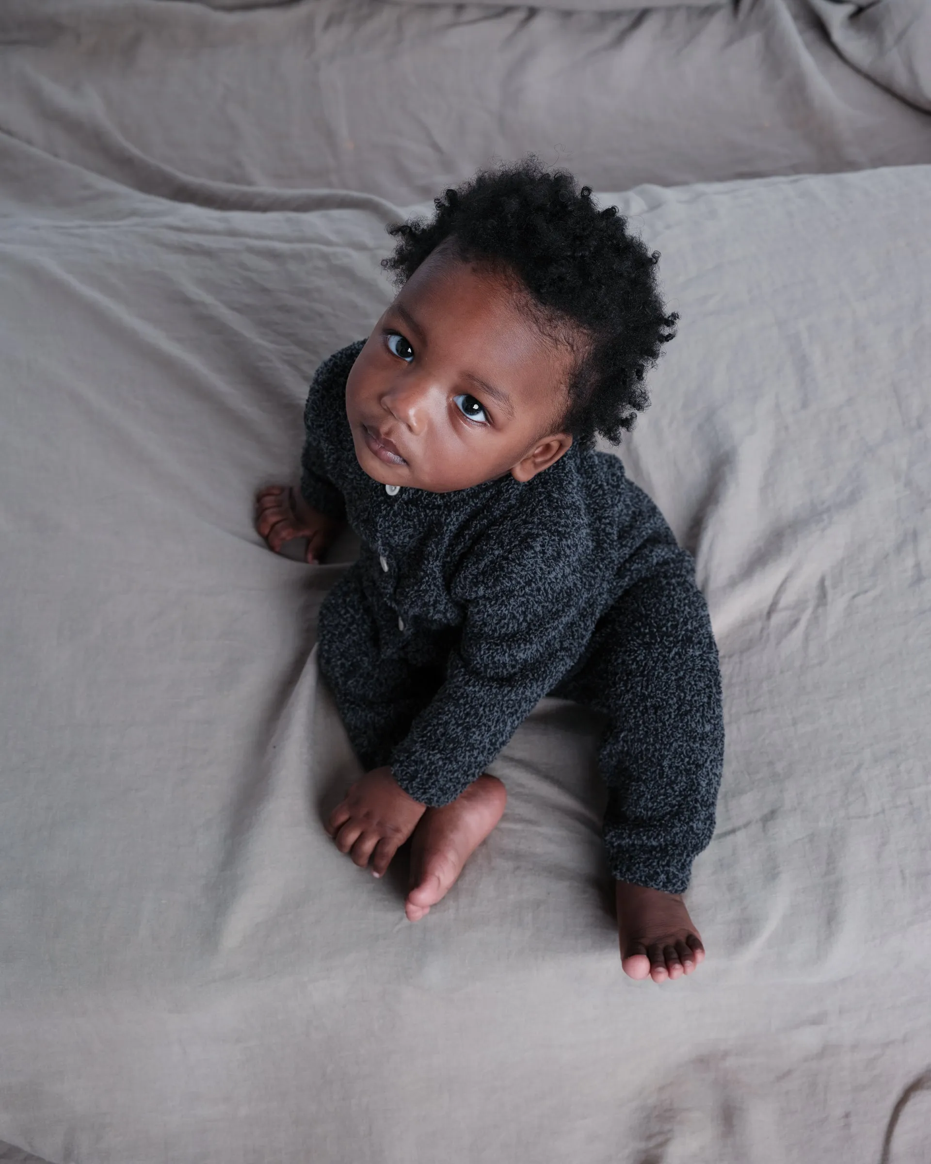 Long Sleeve Jumpsuit - Fuzzy
