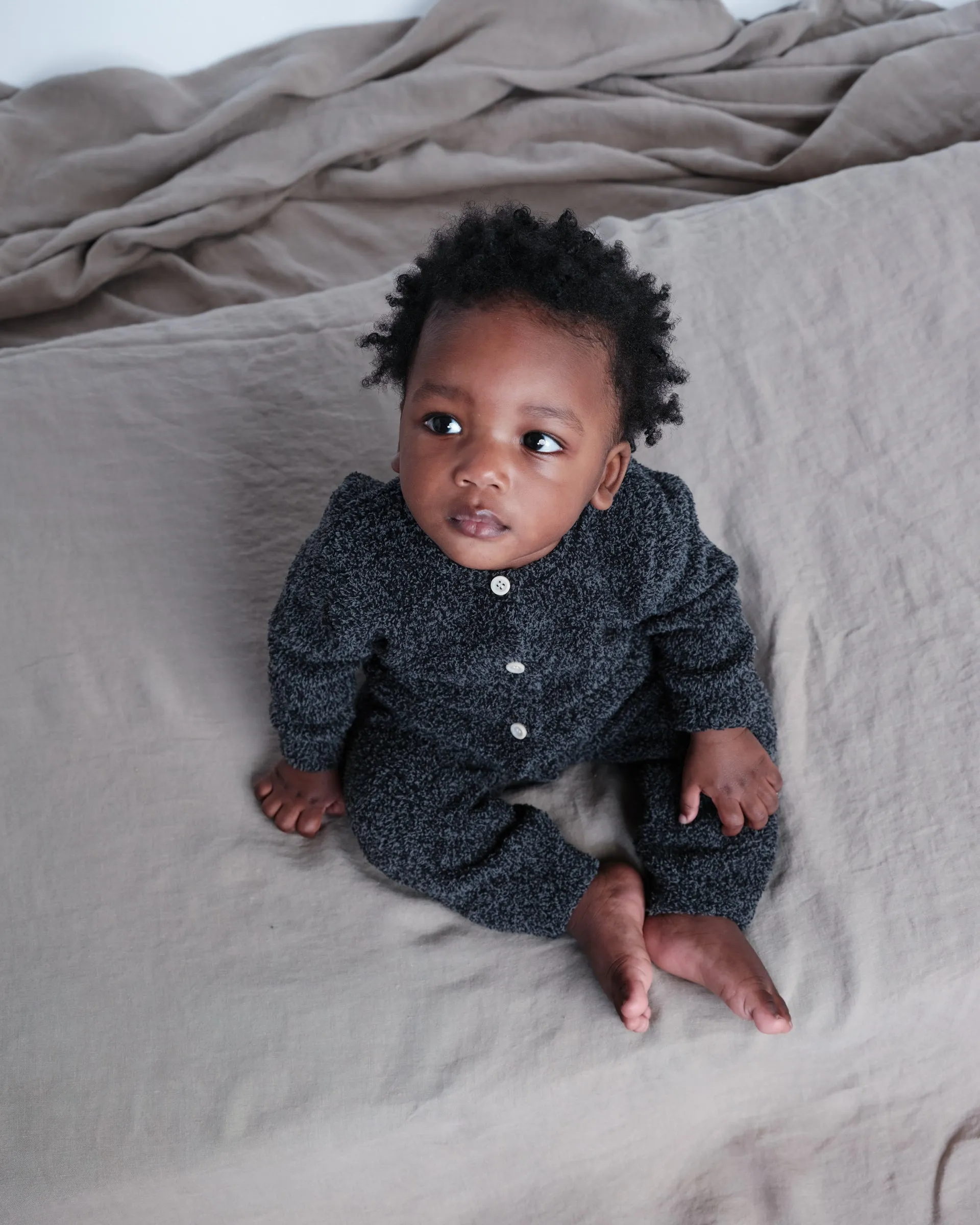 Long Sleeve Jumpsuit - Fuzzy