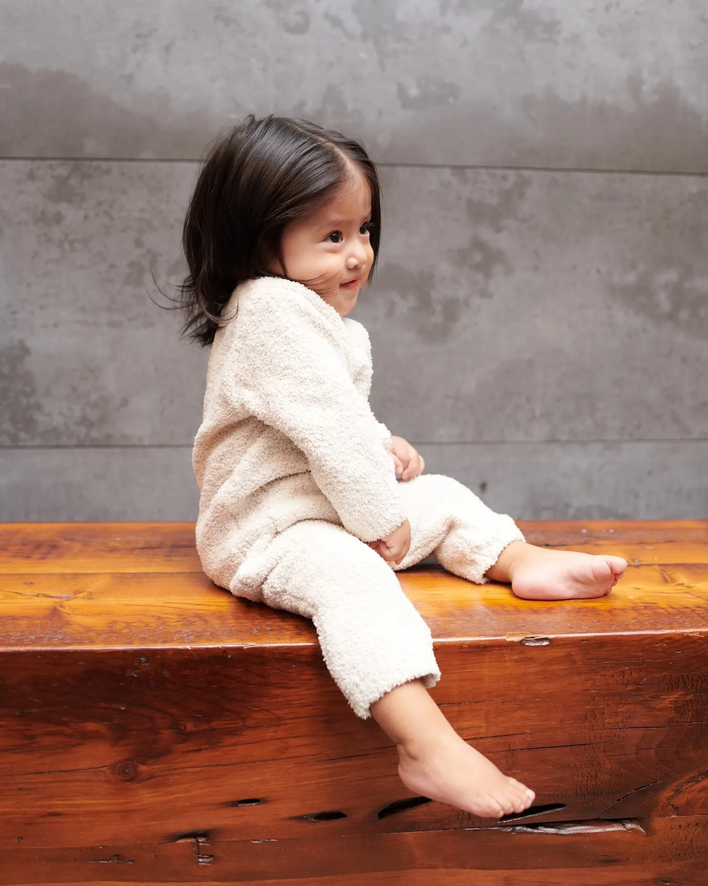 Long Sleeve Jumpsuit - Fuzzy