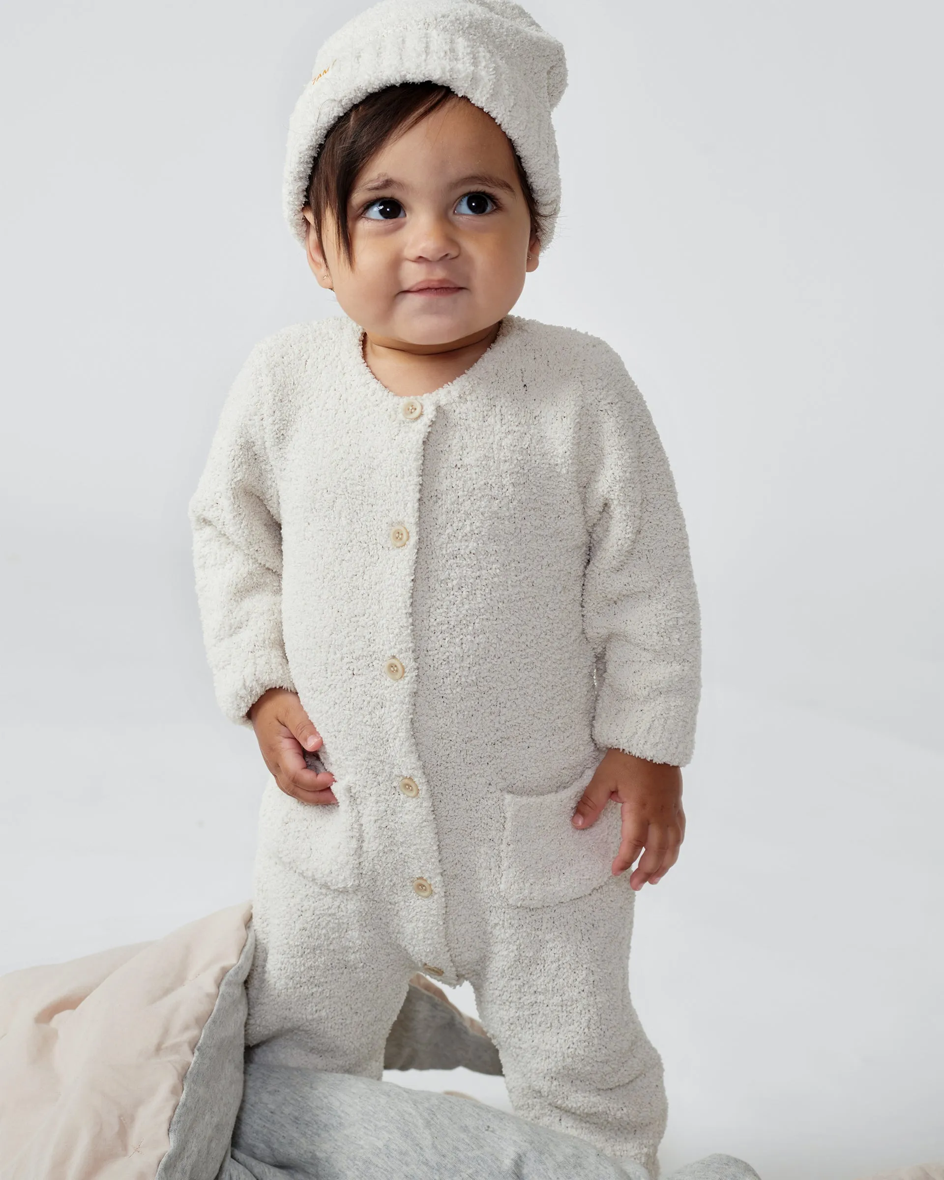 Long Sleeve Jumpsuit - Fuzzy