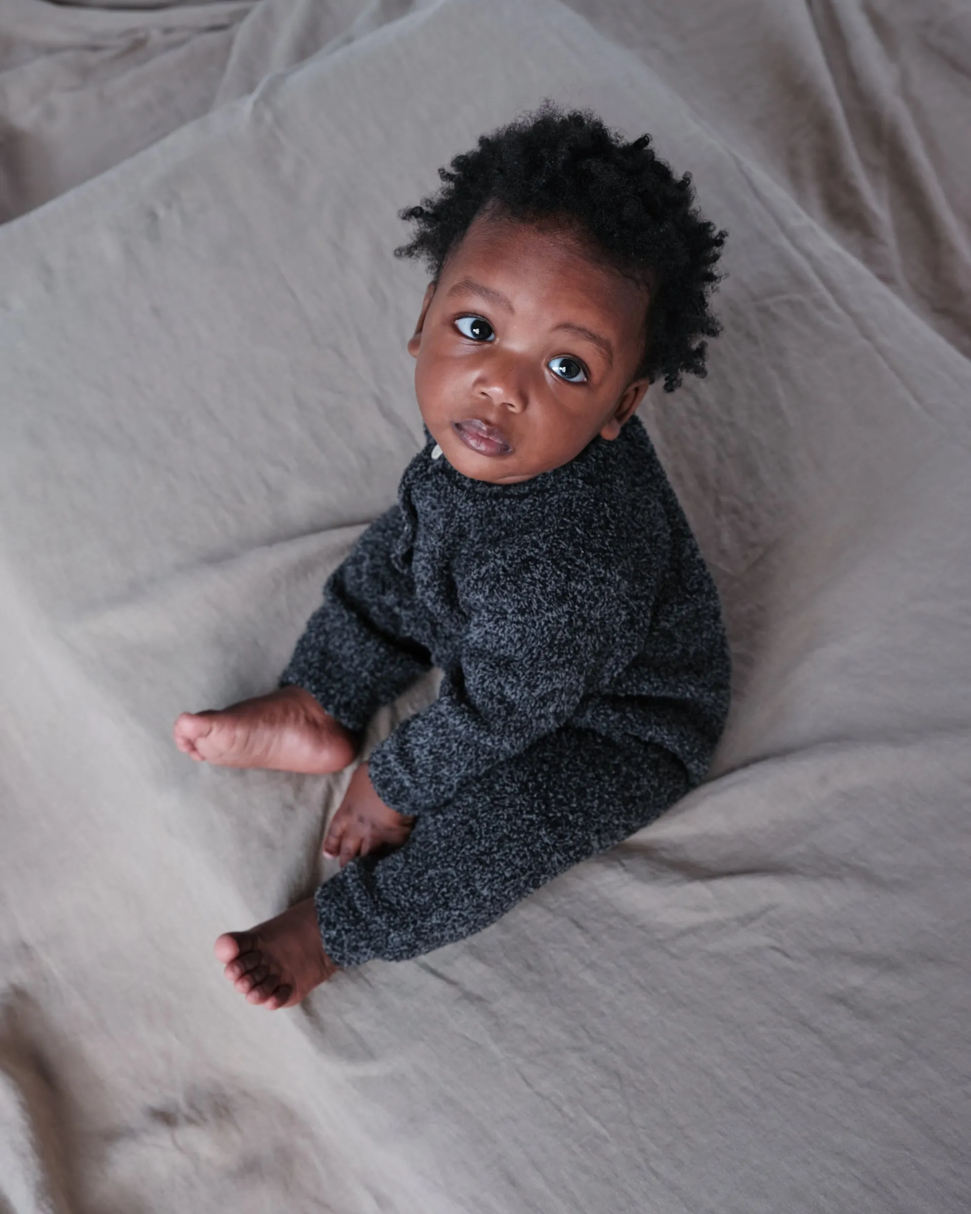 Long Sleeve Jumpsuit - Fuzzy