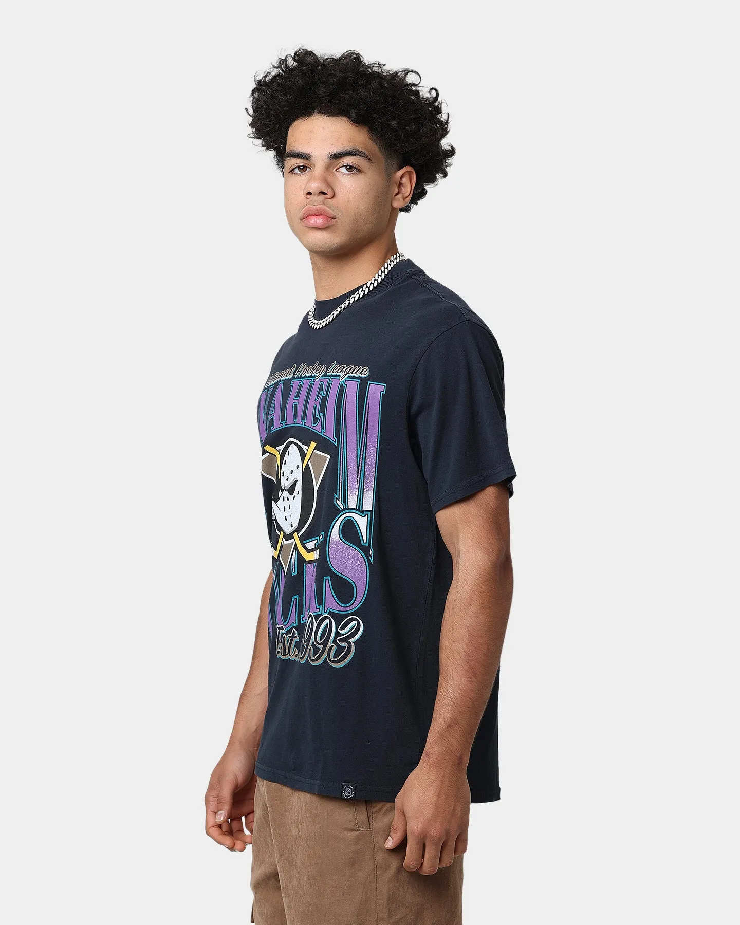 Majestic Athletic Anaheim Ducks Rise Graphic T-Shirt Faded Black