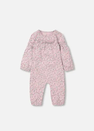 Mauve Floral Organic Cotton Jumpsuit