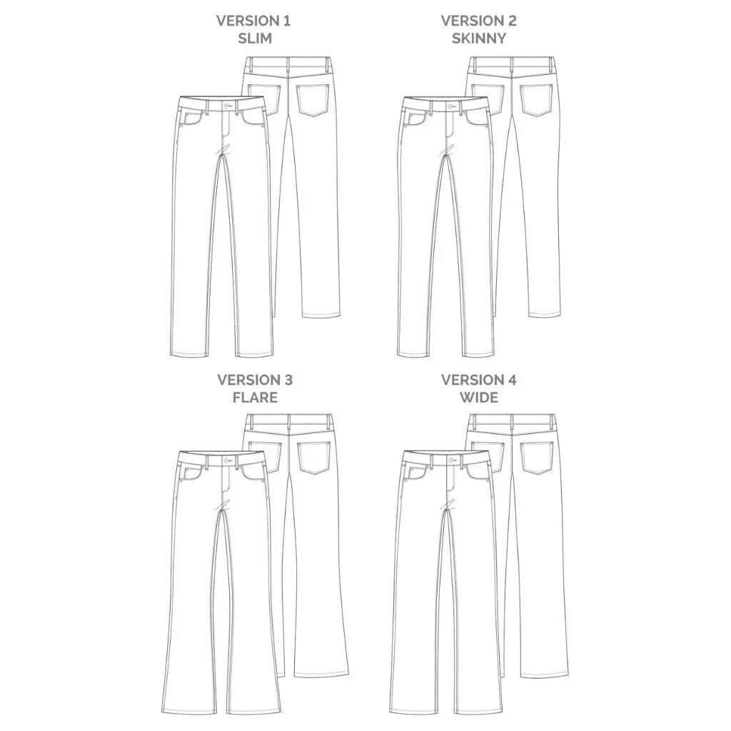 Megan Nielsen Patterns Ash Jeans