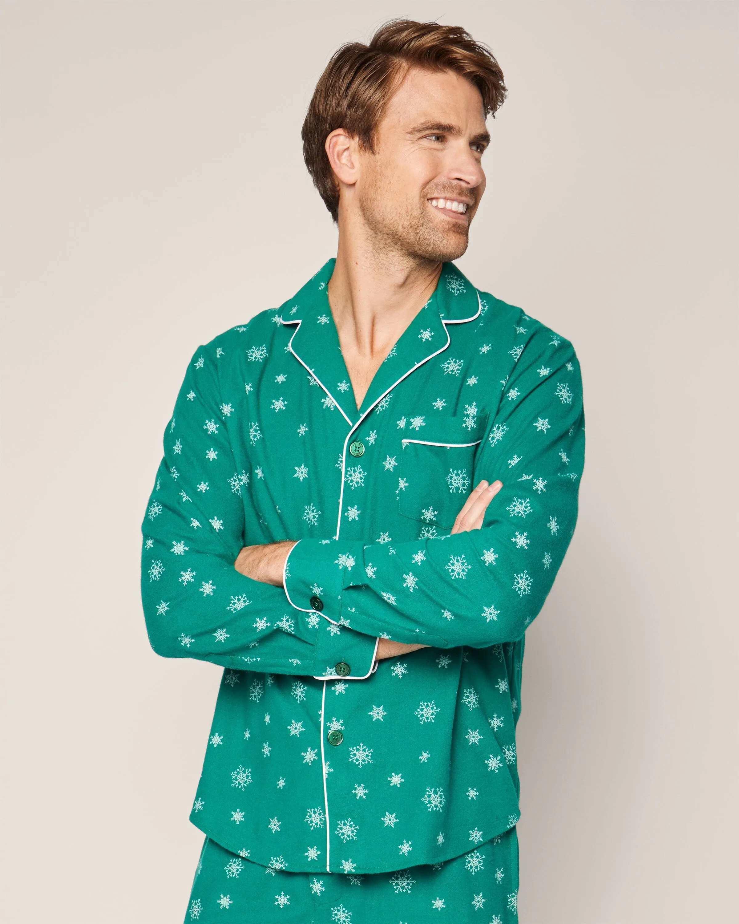 Men's Flannel Pajama Set | Emerald Wonderland