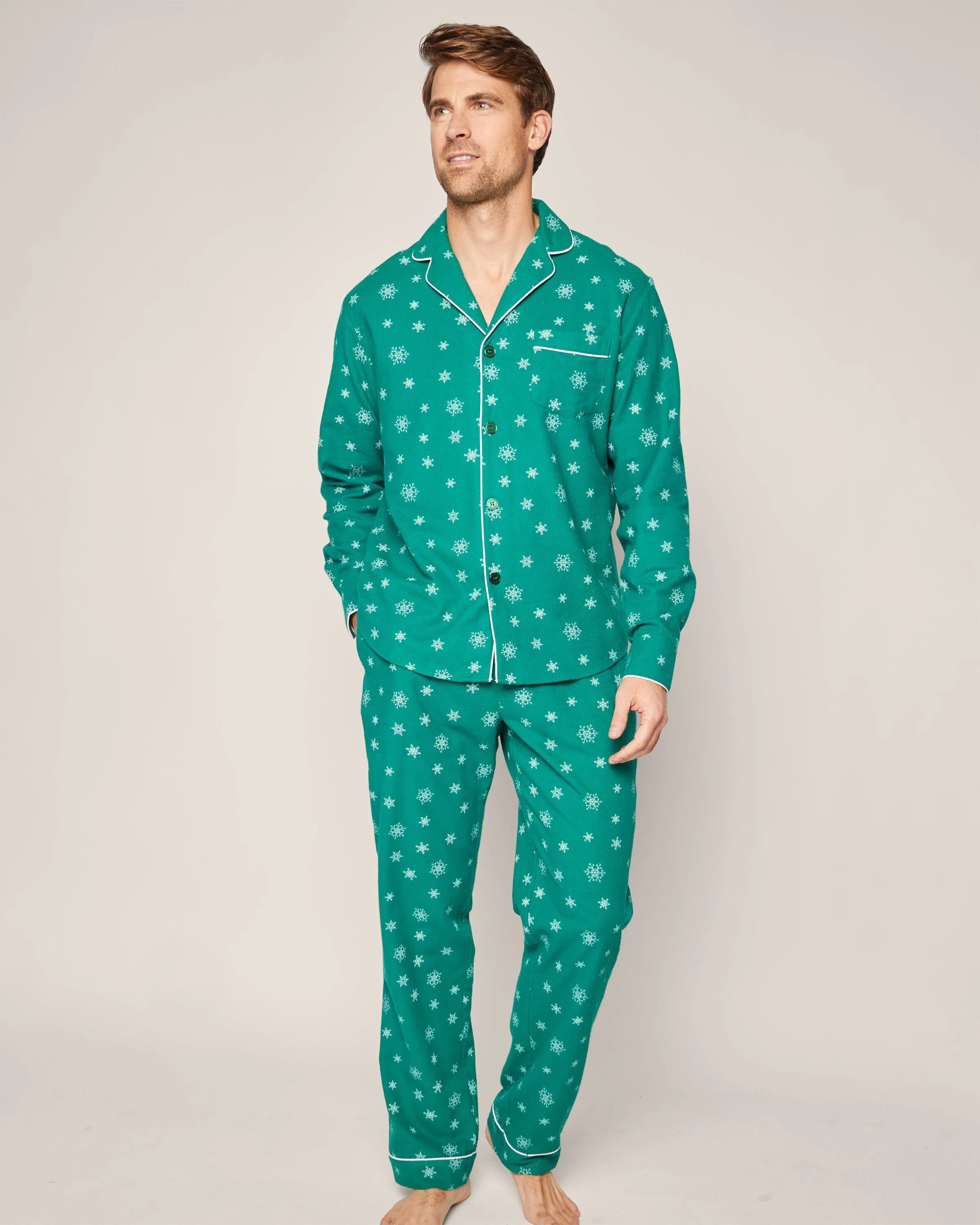 Men's Flannel Pajama Set | Emerald Wonderland