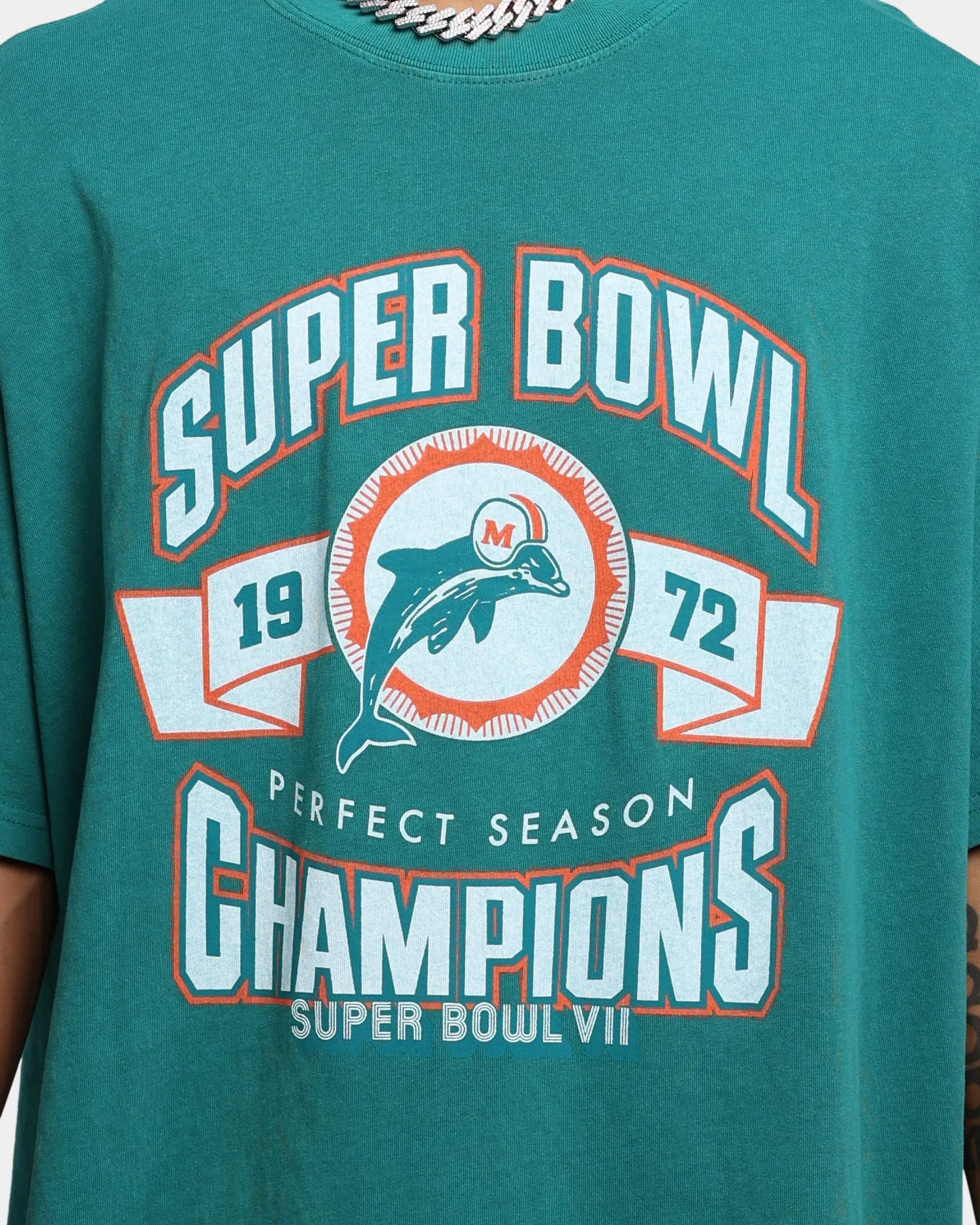 Mitchell & Ness Perfect Season T-Shirt Faded Teal