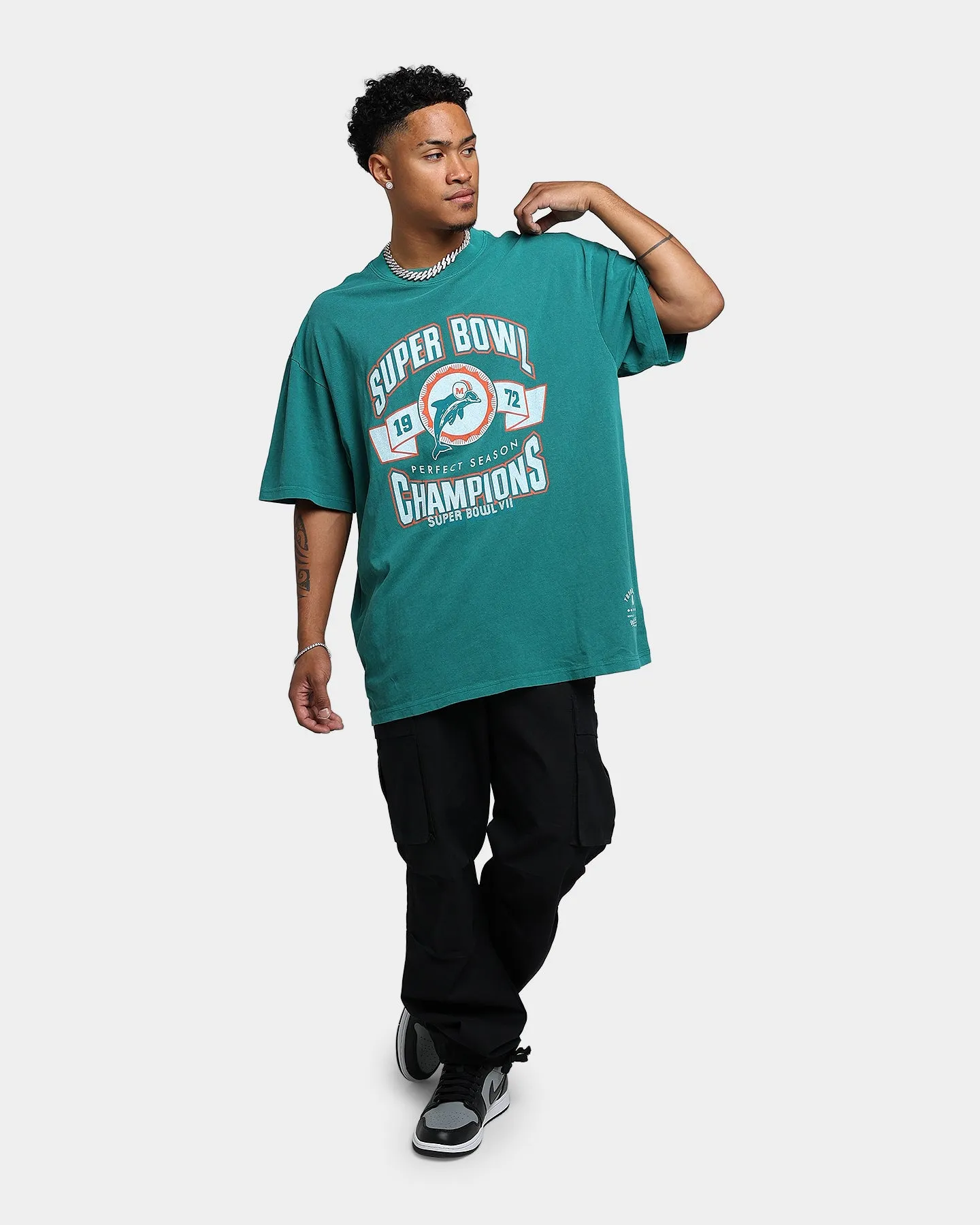 Mitchell & Ness Perfect Season T-Shirt Faded Teal