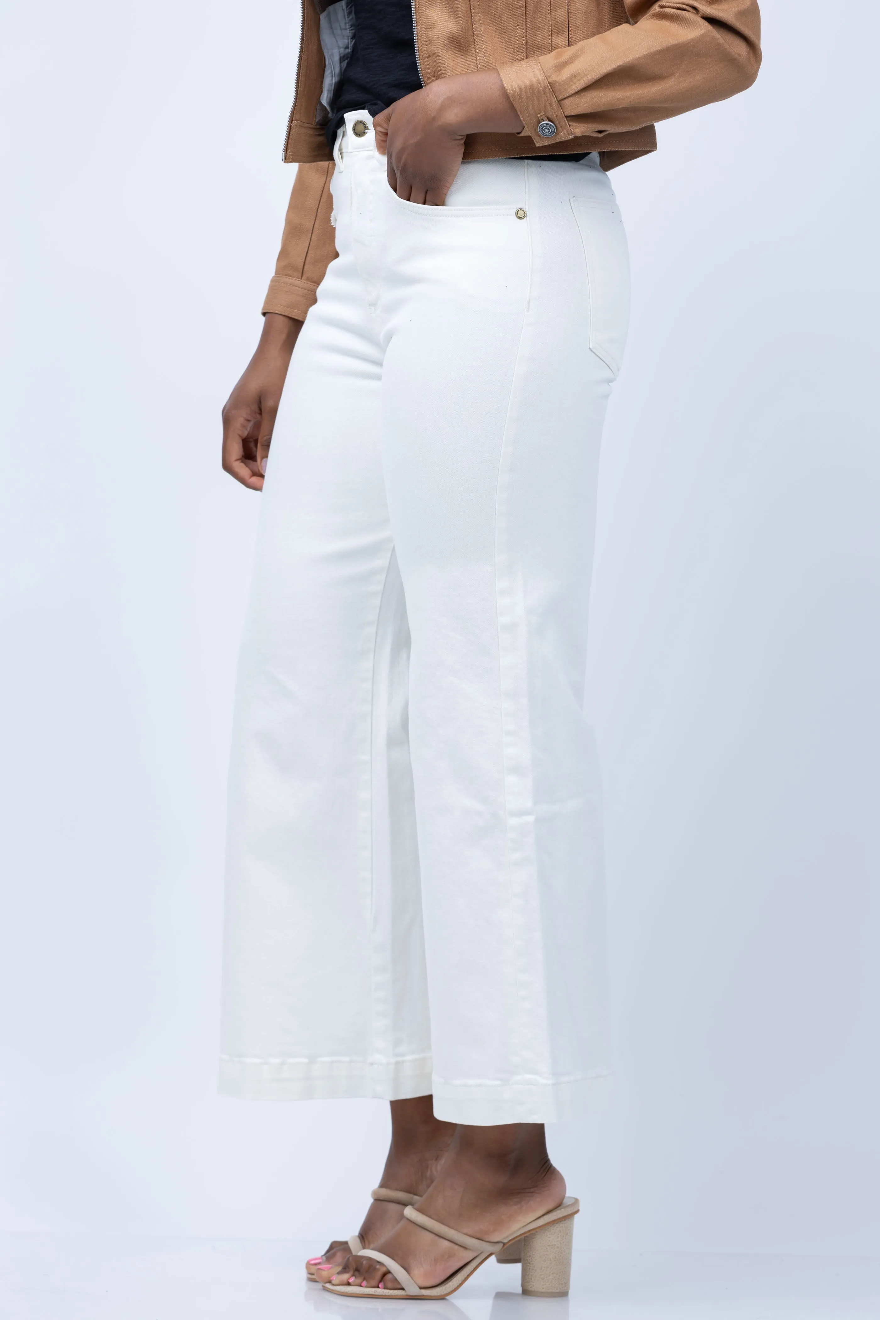 Ramy Brook Cropped Tyra Jeans in White