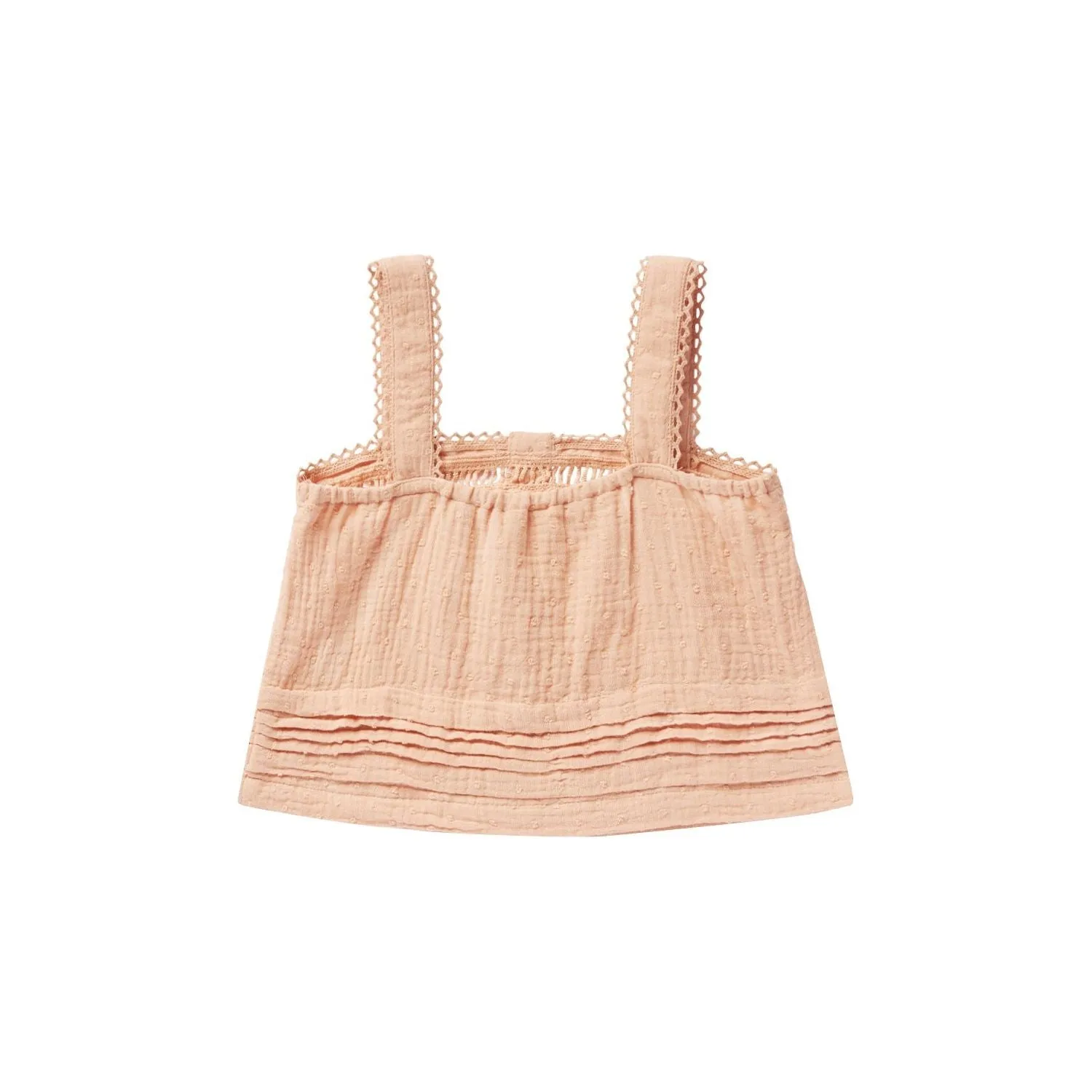 Rylee   Cru Pleat Tank - Apricot