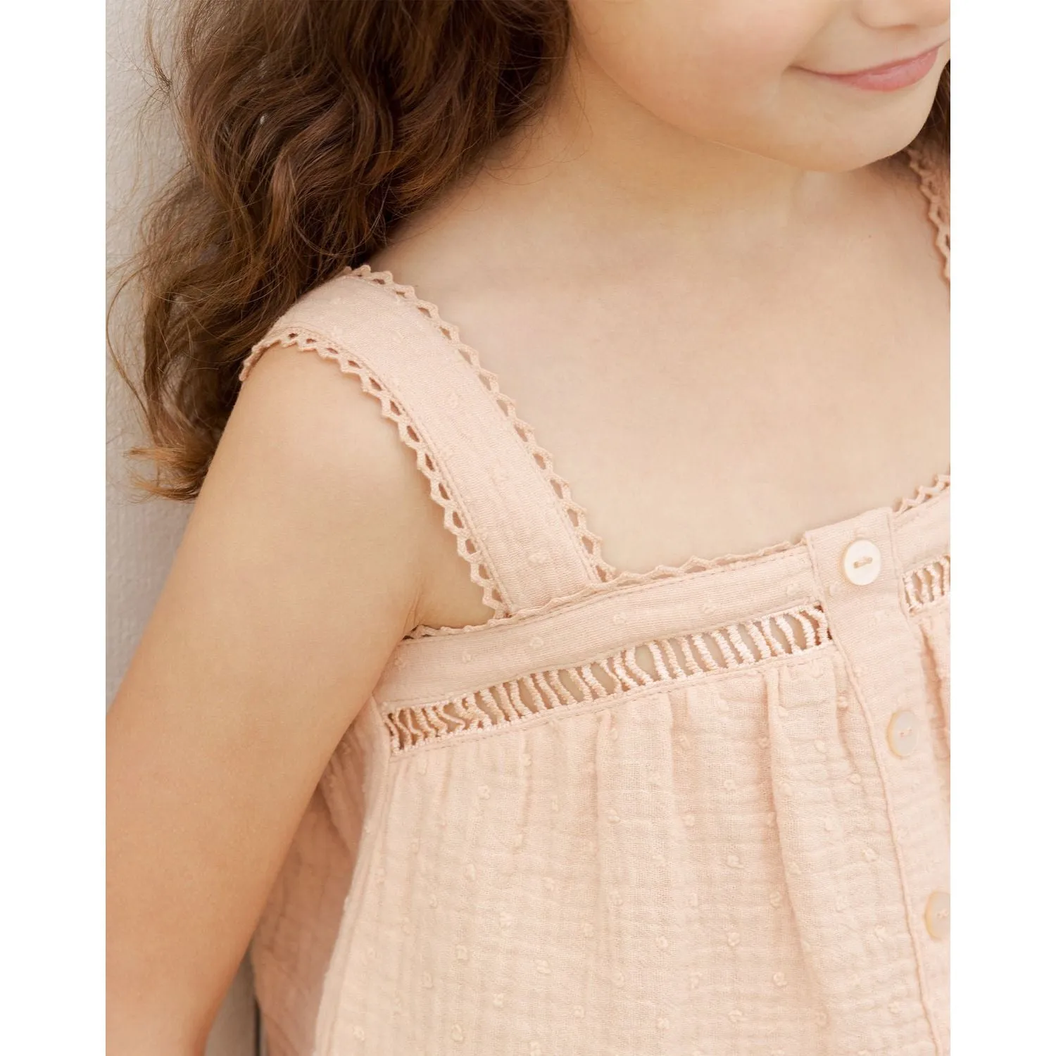 Rylee   Cru Pleat Tank - Apricot