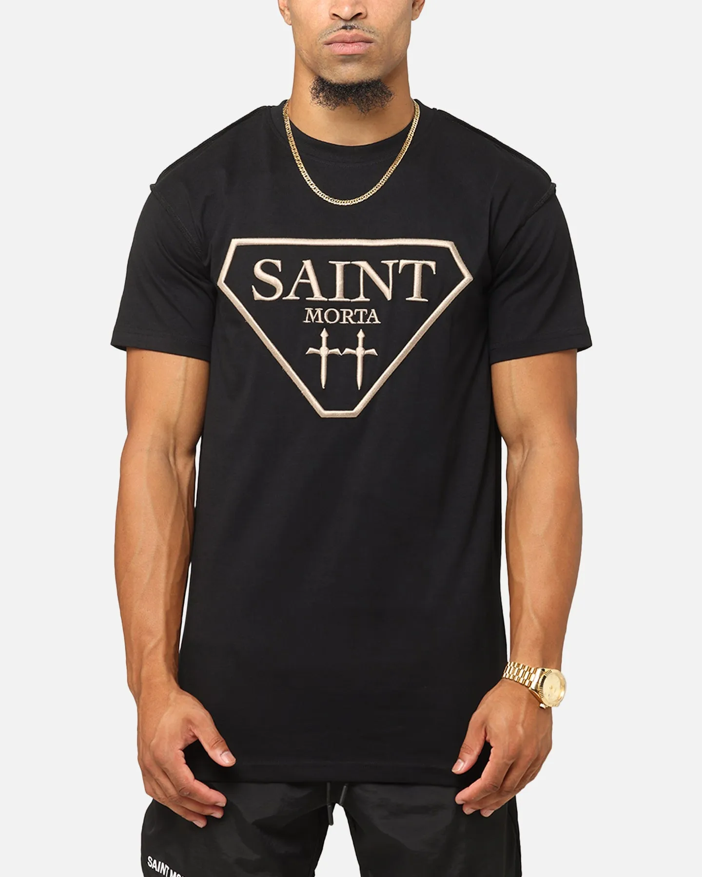 Saint Morta Liberty Lafayette T-Shirt Black/Brown