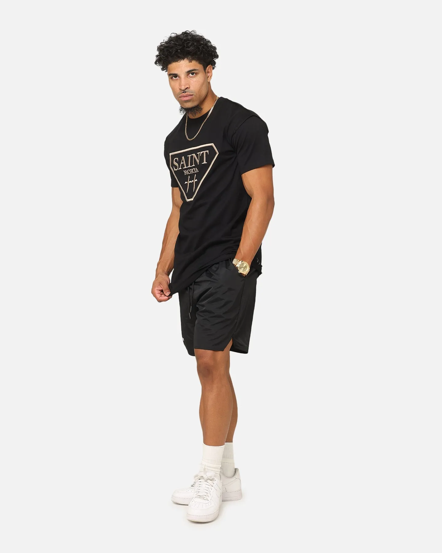 Saint Morta Liberty Lafayette T-Shirt Black/Brown