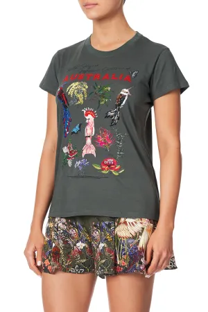 SLIM FIT ROUND NECK T-SHIRT WATCHFUL WINGS