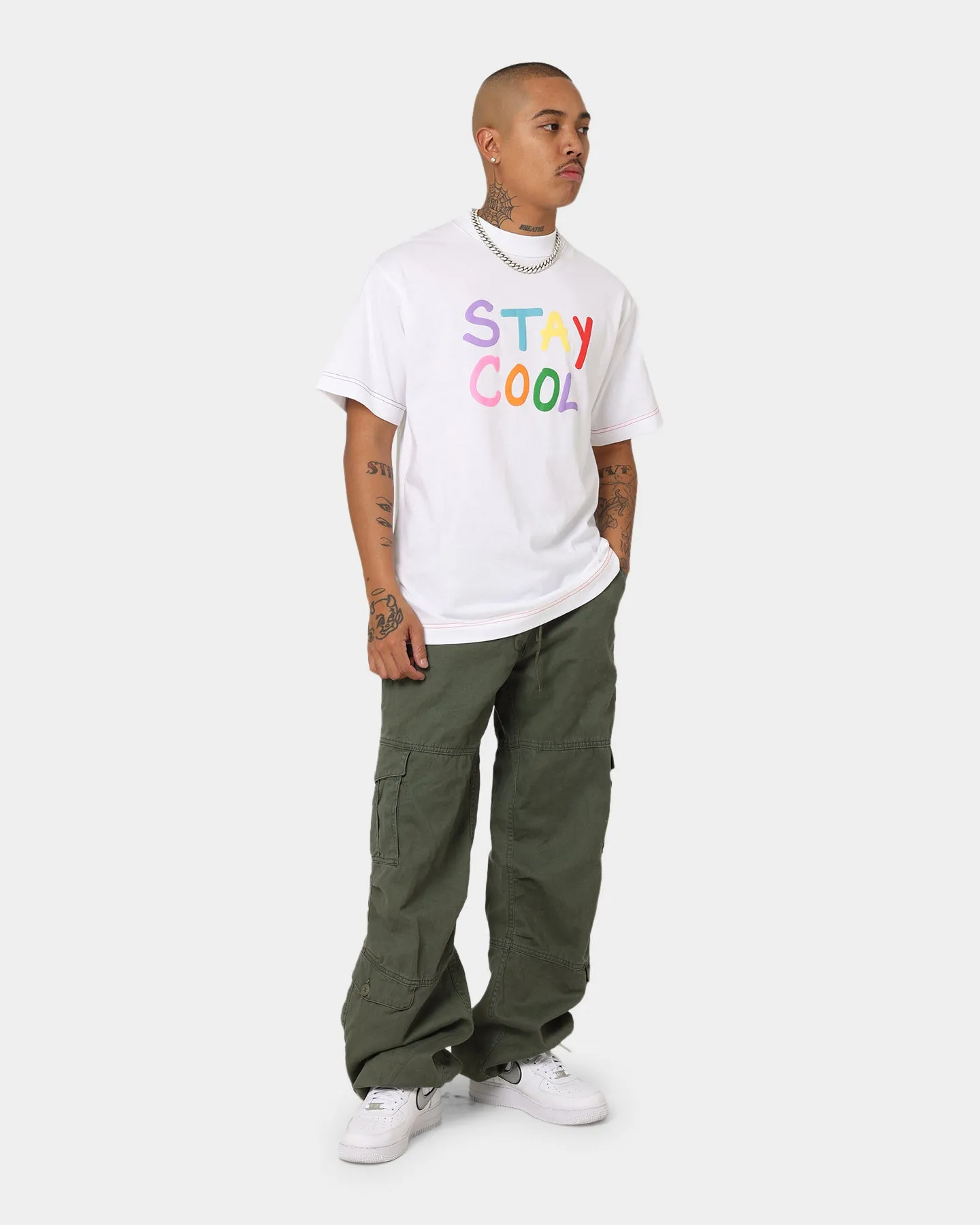 STAYCOOLNYC Puff Paint T-Shirt White