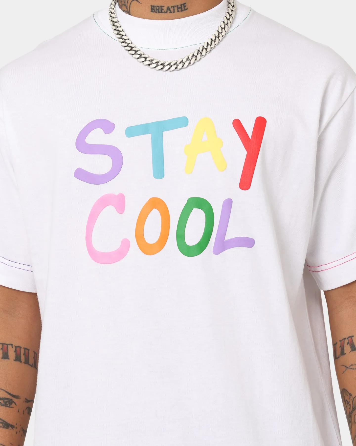STAYCOOLNYC Puff Paint T-Shirt White