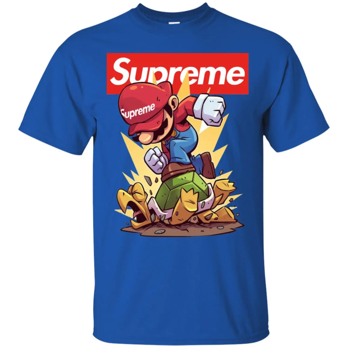 Supreme Mario Gaming T-shirt Men Cotton T-Shirt