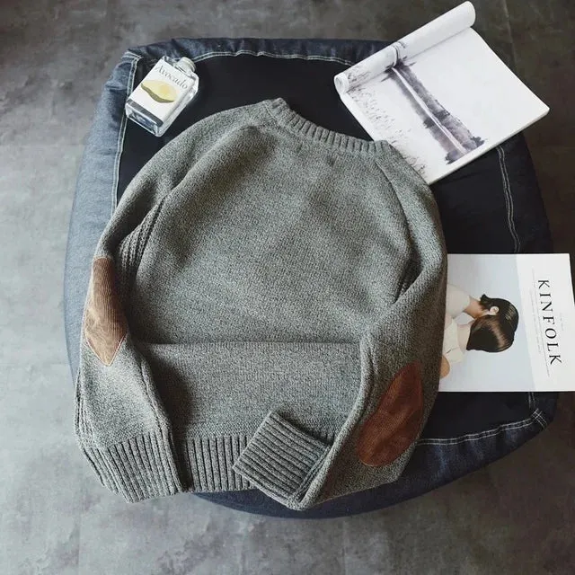 TEEK - Pullover Mens Elbow Patch Sweater