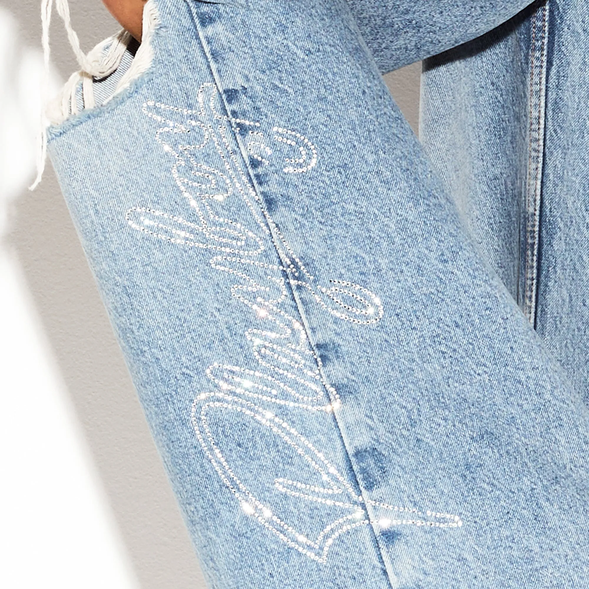 The Low Rise Skater Jean Ripped Light Wash