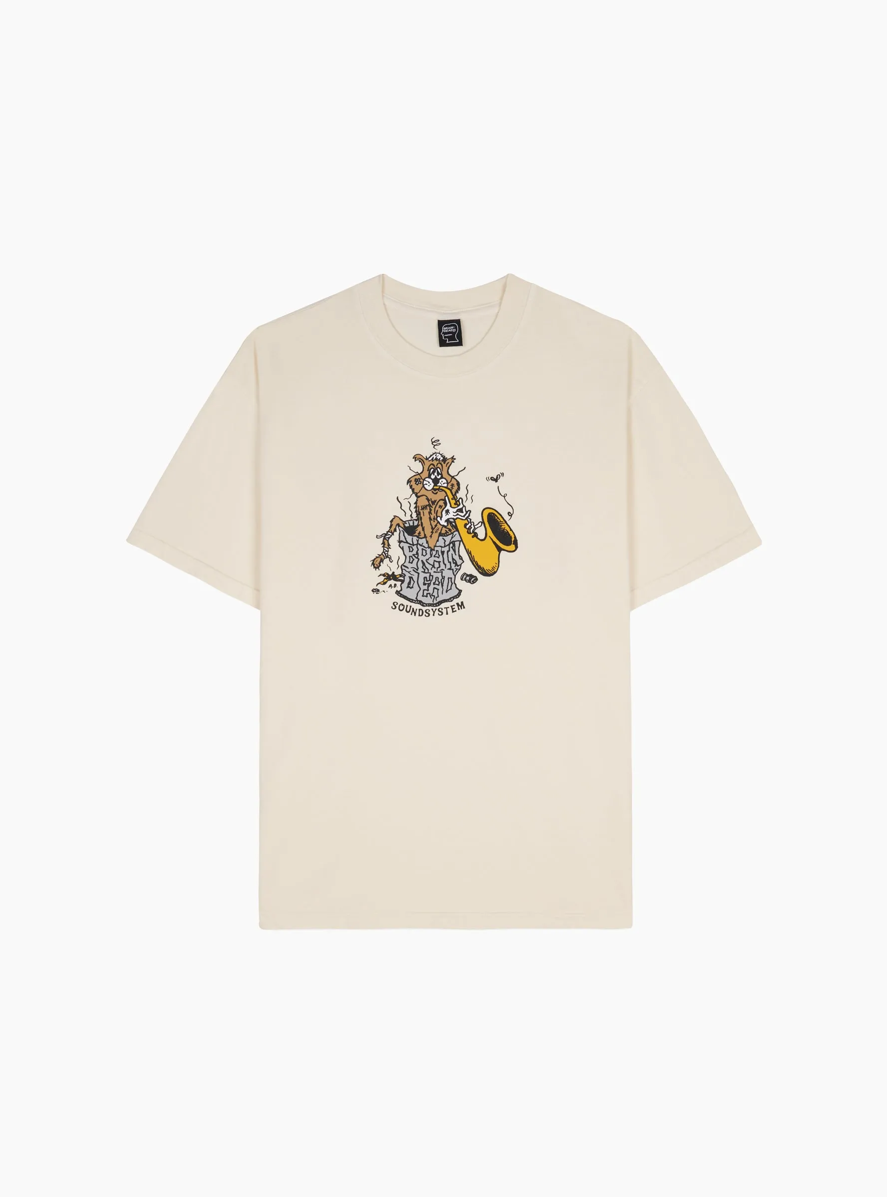 Trash Cat T-Shirt Natural