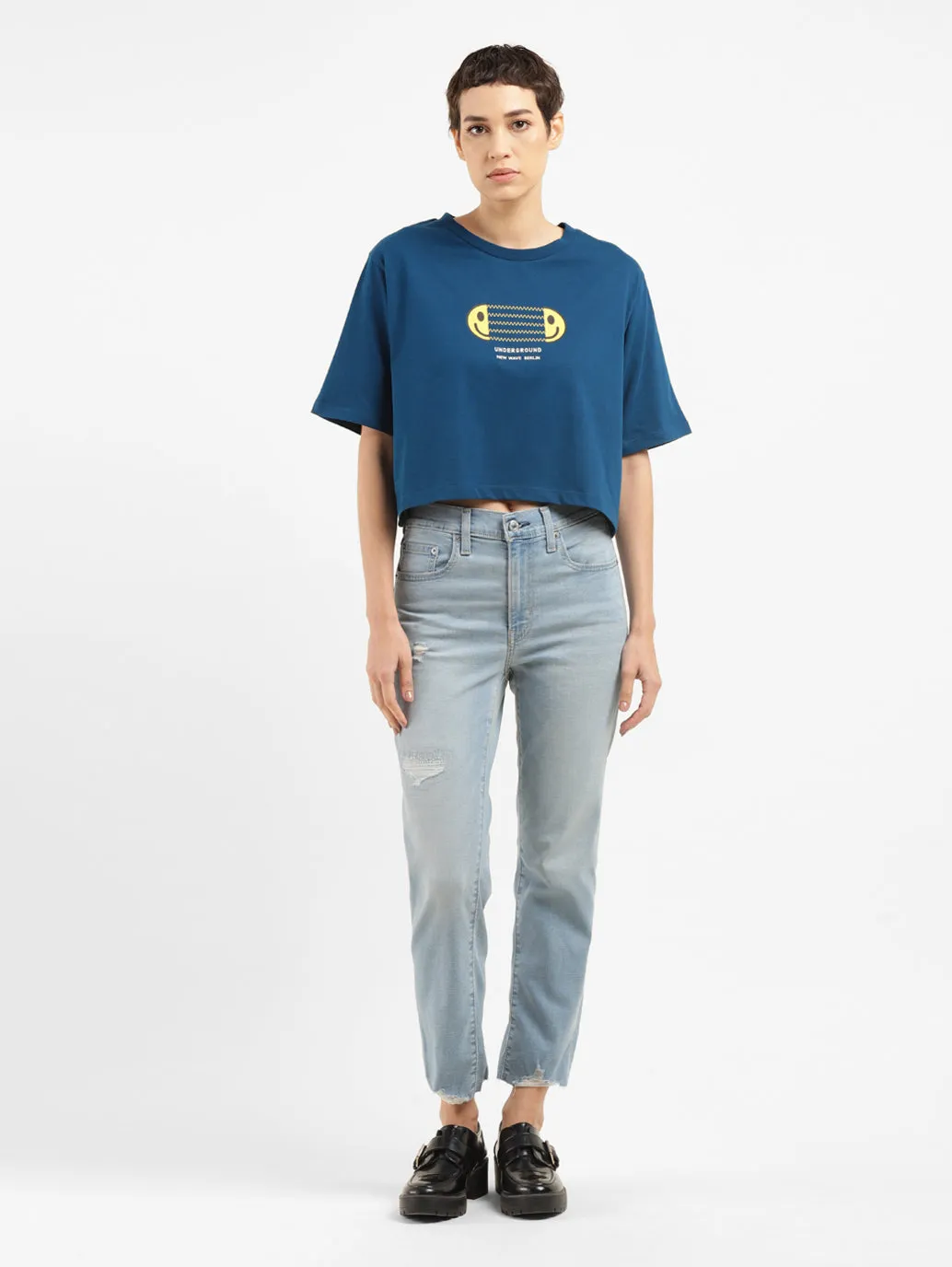 Women's Graphic Print Boxy Fit T-Shirt