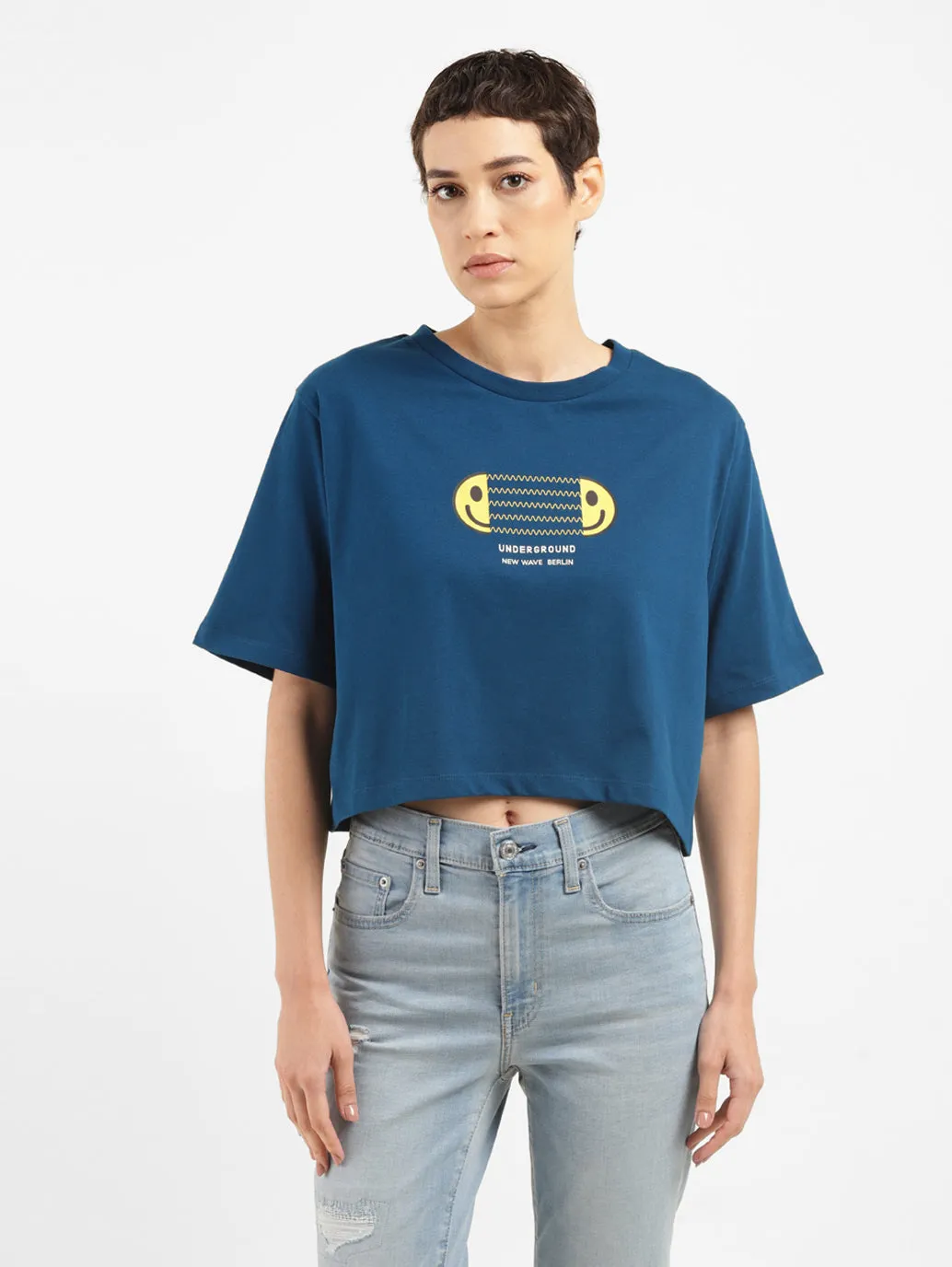 Women's Graphic Print Boxy Fit T-Shirt